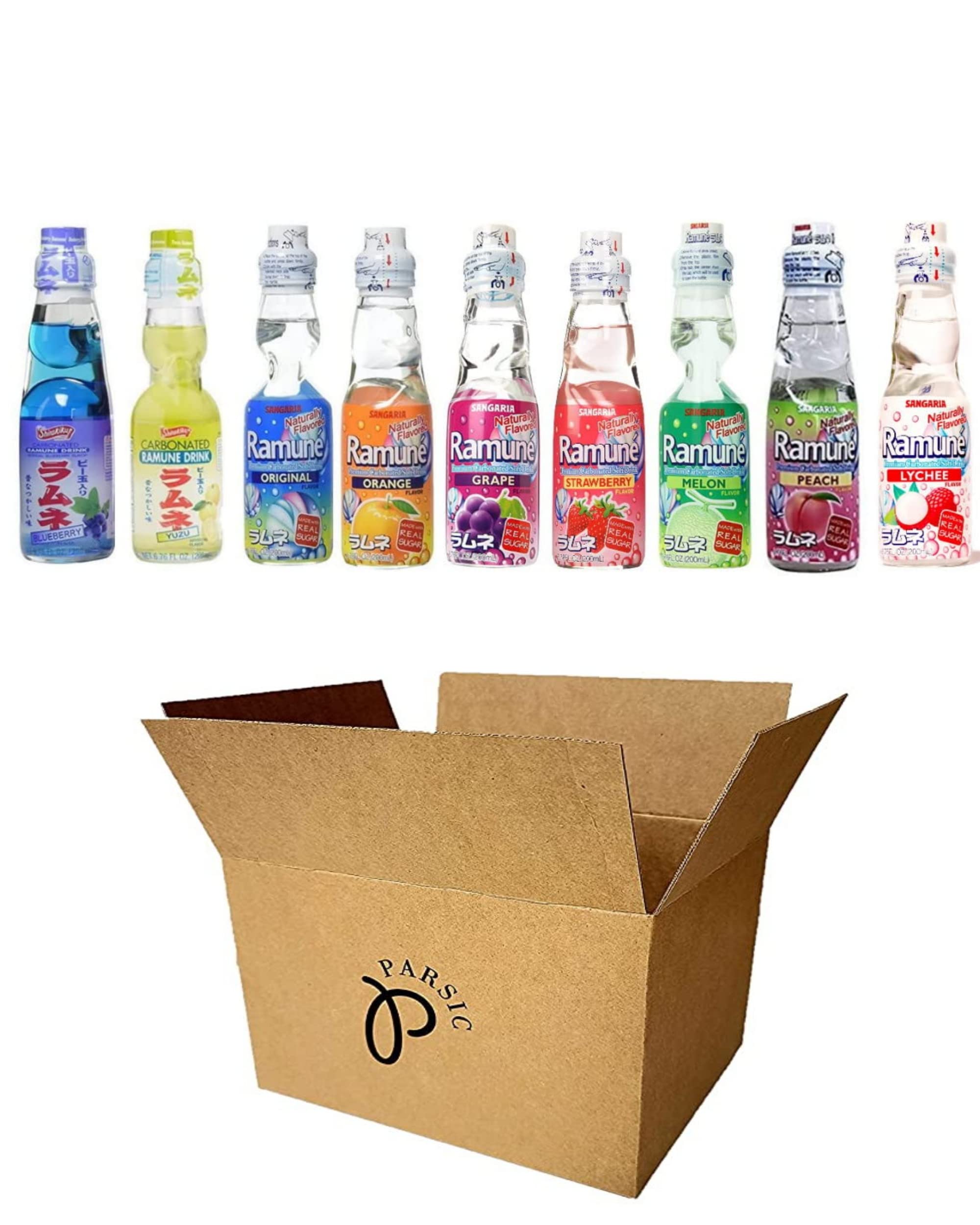 Amazon.com : RAMUNE Japanese Soft Drink multi-pack, 8 Bottles